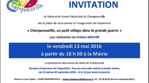 « Champneuville, un petit village dans la grande guerre »