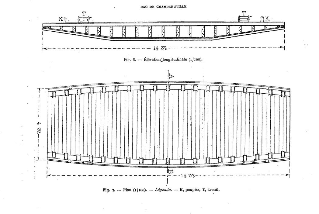Détail de conception du bac de Champneuville
