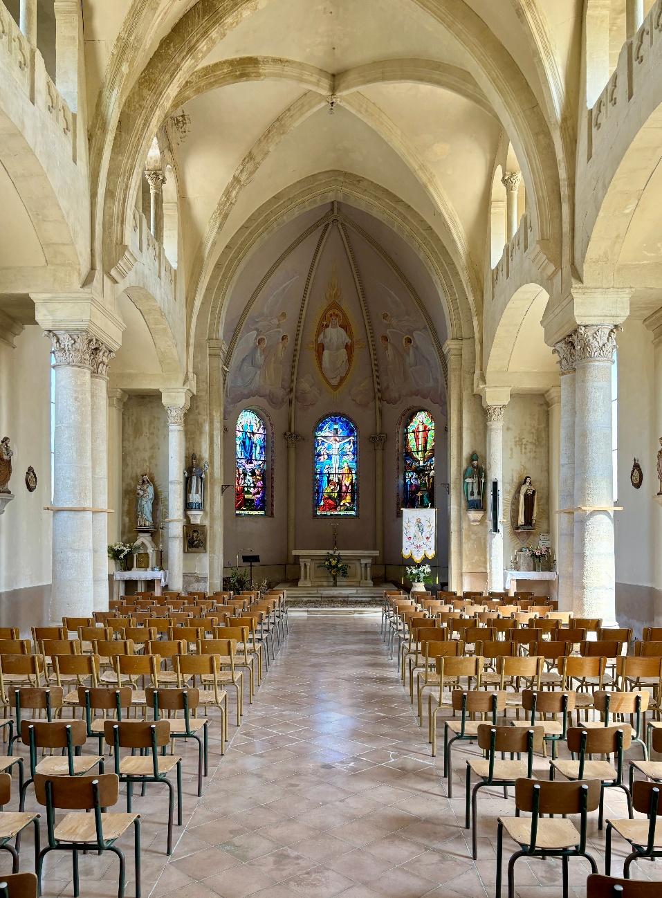 Intérieur de l'église Notre-Dame de l'Assomption en 2026
