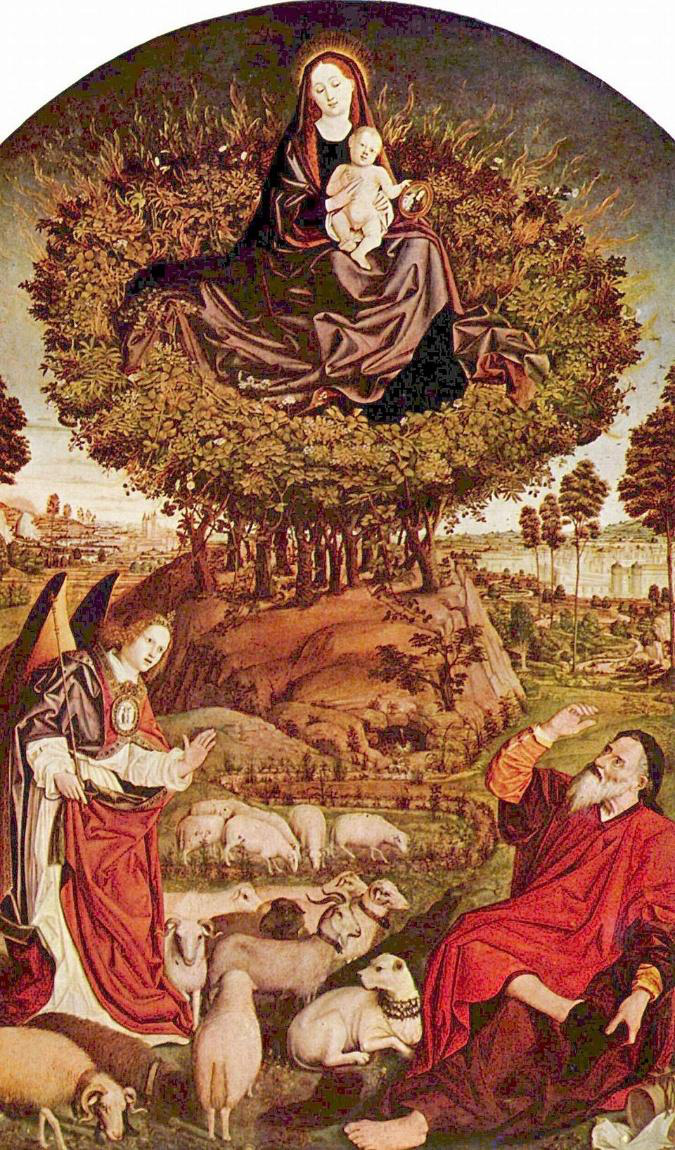 Extrait du Buisson ardent, triptyque de Nicolas Froment