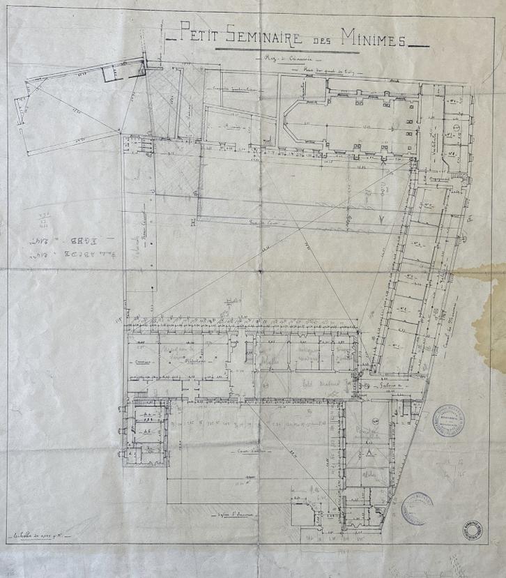Plan du petit séminaire du Puty