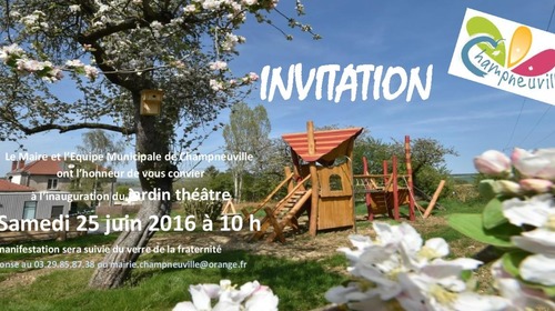 Inauguration du jardin théâtre