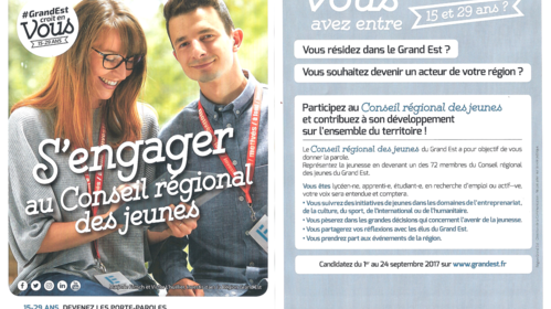 S'engager au conseil régional des jeunes !