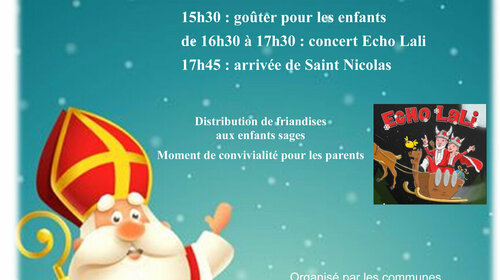 Saint Nicolas, le 3 décembre !