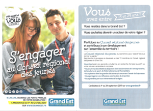 S'engager au conseil régional des jeunes !